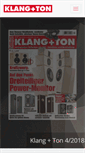 Mobile Screenshot of klangundton-magazin.de